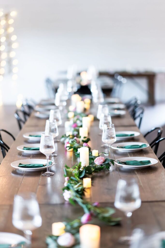 Tablescape at BASH wedding