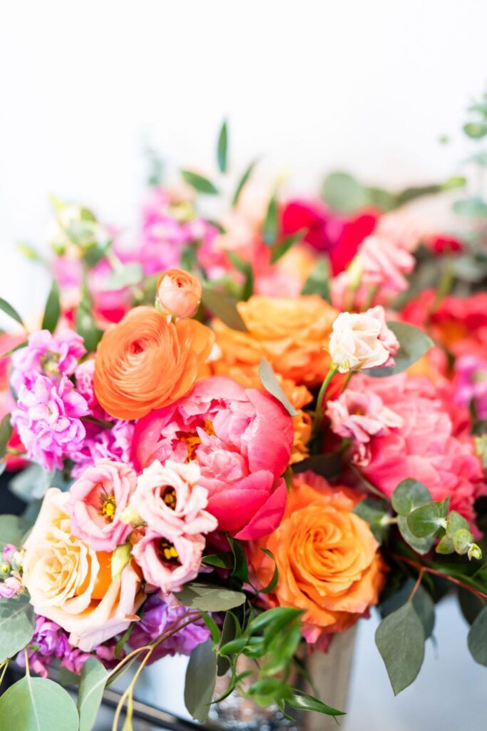 Bright floral bouquets