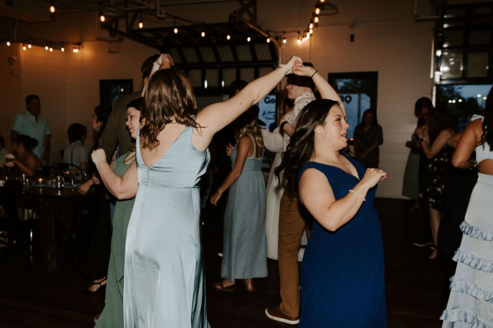 Dancing at wedding reception