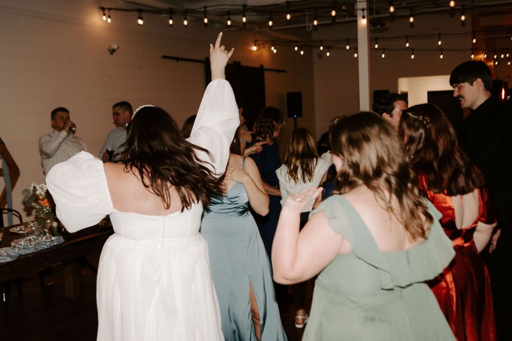 Dancing at wedding reception