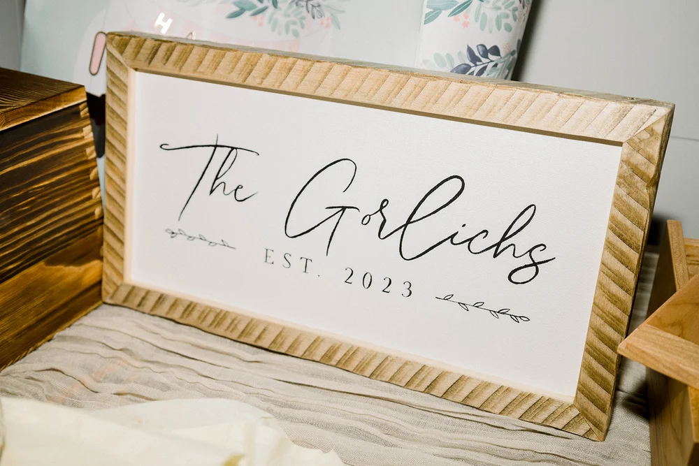 Wedding decor signage