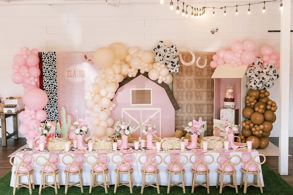 Western-themed birthday party celebration at BASH Carmel, Indiana