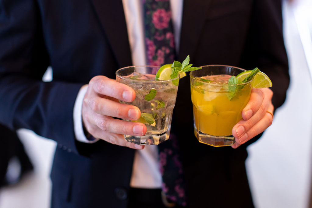 Custom beverage service at BASH wedding venue in Carmel Indiana