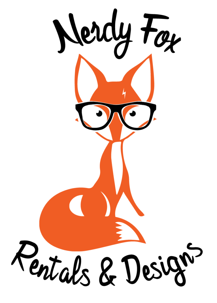 Nerdy Fox Rentals logo - preferred rental partner at BASH Carmel