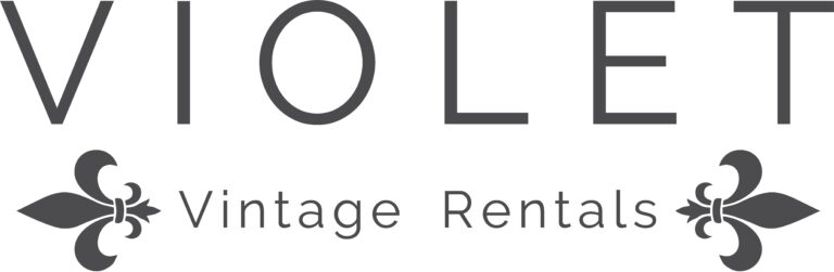 Violet Vintage logo - preferred floral partner at BASH Carmel