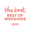 Best of Weddings award badge 2023 for BASH venue in Carmel Indiana